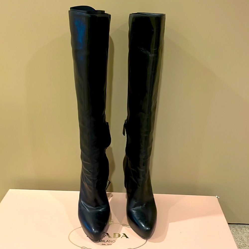 Prada over the knee calzature donna boots - Picture 2 of 8